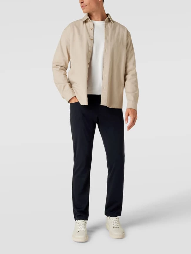 Christian Berg Men Straight Fit Stoffhose Mit Stretch-Anteil - Marineblau 1 Christian Berg Men Straight Fit Stoffhose Mit Stretch-Anteil - Marineblau