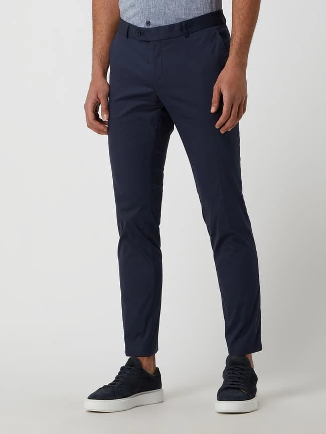 Carl Gross Modern Fit Anzughose Mit Stretch-Anteil Modell 'Tomte' - Marineblau 4 Carl Gross Modern Fit Anzughose Mit Stretch-Anteil Modell 'Tomte' - Marineblau – Bild 4