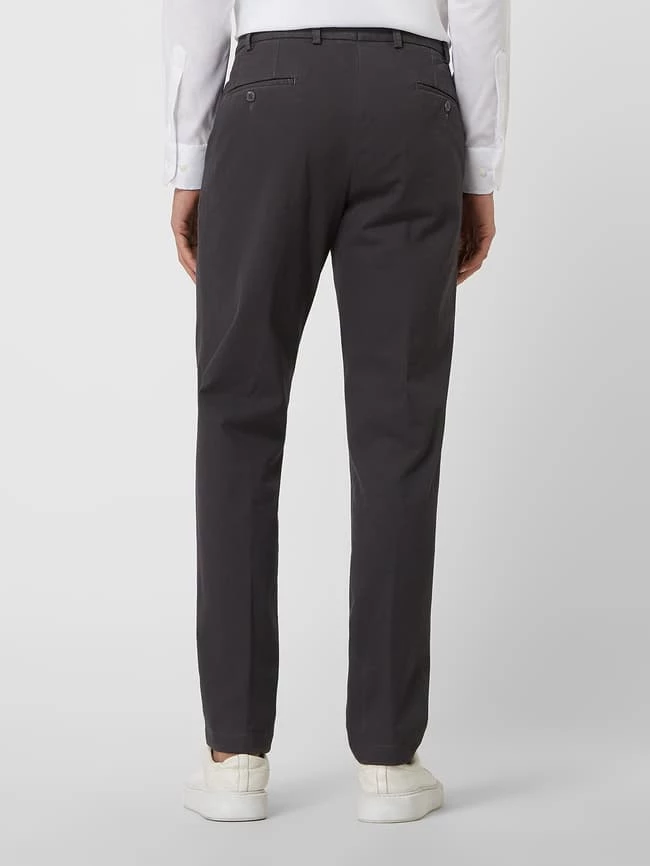 Hiltl Regular Fit Chino Mit Stretch-Anteil Modell 'Parma' - Dunkelgrau 5 Hiltl Regular Fit Chino Mit Stretch-Anteil Modell 'Parma' - Dunkelgrau – Bild 5