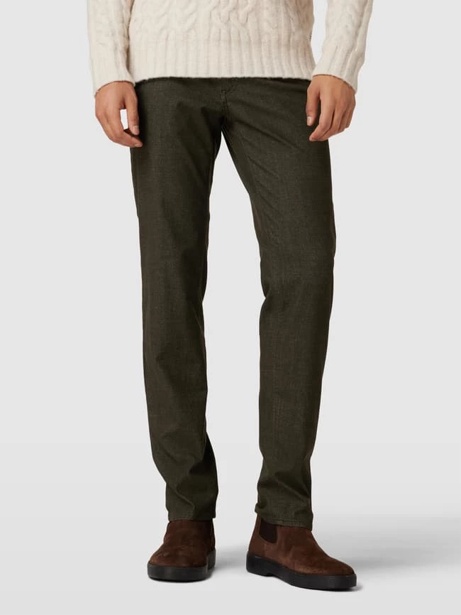 Brax Straight Fit Hose Im 5-Pocket-Design - Olivgrün 4 Brax Straight Fit Hose Im 5-Pocket-Design - Olivgrün – Bild 4