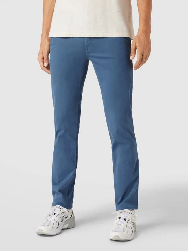BOSS Casualwear Slim Fit Chino Mit Label-Patch Modell 'Schino' - Blau 4 BOSS Casualwear Slim Fit Chino Mit Label-Patch Modell 'Schino' - Blau – Bild 4