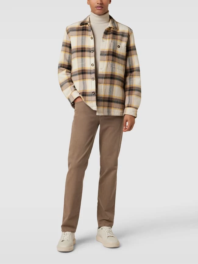 Brax Hose Mit Label-Patch Modell 'Cadiz' - Beige 1 Brax Hose Mit Label-Patch Modell 'Cadiz' - Beige