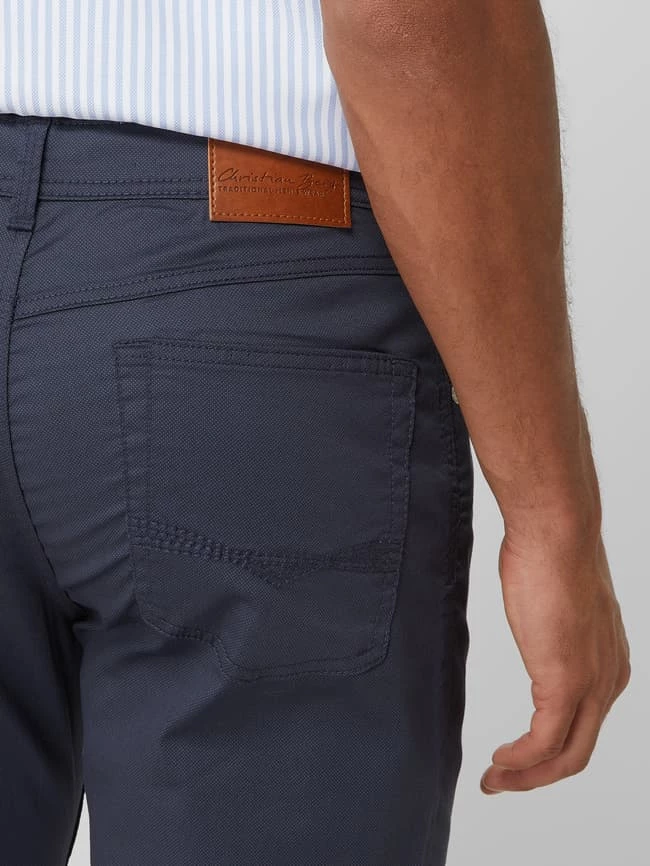 Christian Berg Men Regular Fit Hose Mit Stretch-Anteil - Marineblau 3 Christian Berg Men Regular Fit Hose Mit Stretch-Anteil - Marineblau – Bild 3