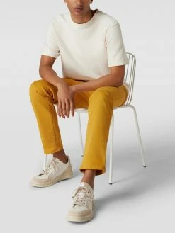 Brax Straight Fit Chino Mit Label-Detail Modell 'Cadiz' - Gold