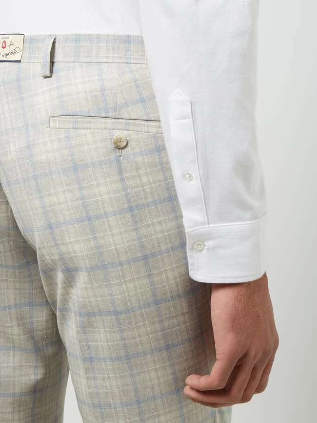 CG - Club Of Gents Slim Fit Anzughose Aus Schurwolle - ‘Savile Row’ - Hellgrau 3 CG - Club Of Gents Slim Fit Anzughose Aus Schurwolle - ‘Savile Row’ - Hellgrau – Bild 3