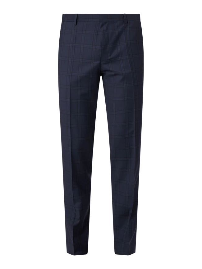 BOSS Slim Fit Anzughose Aus Schurwolle Modell 'Genius' - Marineblau 2 BOSS Slim Fit Anzughose Aus Schurwolle Modell 'Genius' - Marineblau – Bild 2