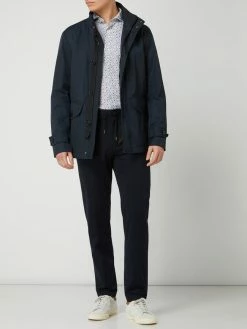 Strellson Anzughose Aus Jersey In Gerader Passform Modell 'Saturn' - Marineblau