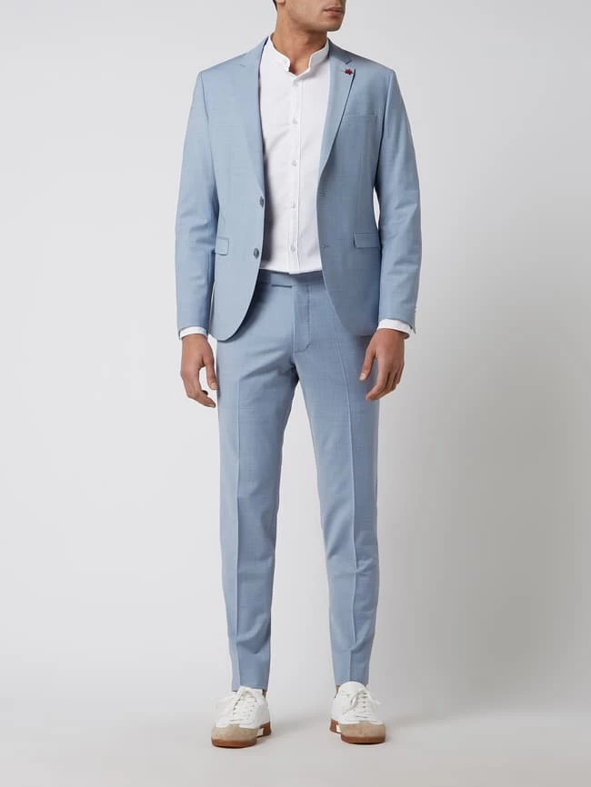 Cinque Super Slim Fit Anzughose Mit Stretch-Anteil Modell 'Cimonopoli' - Hellblau 1 Cinque Super Slim Fit Anzughose Mit Stretch-Anteil Modell 'Cimonopoli' - Hellblau