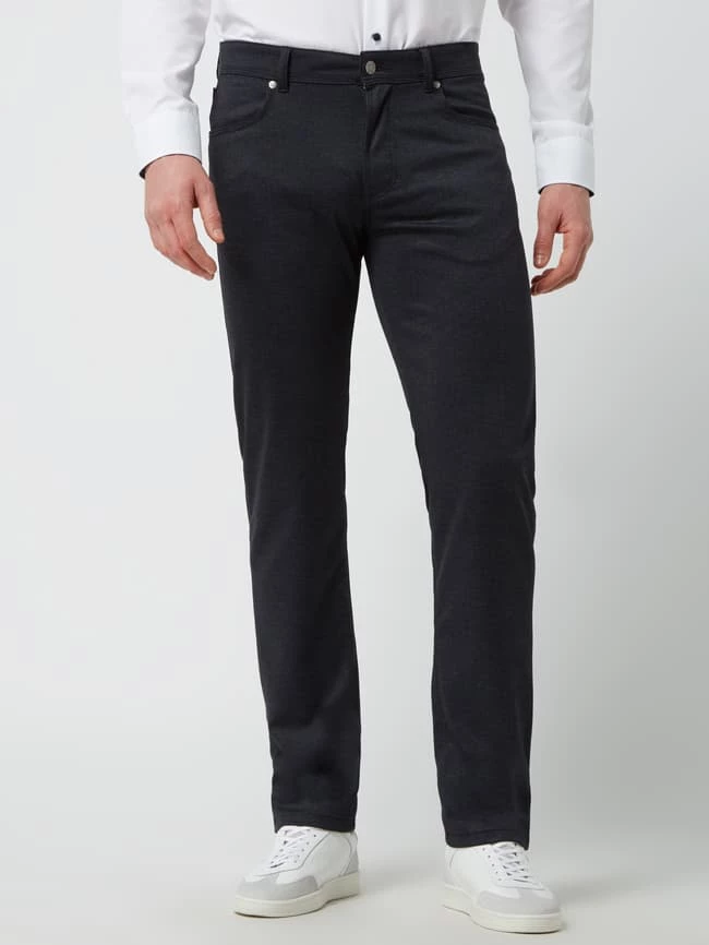 Christian Berg Men Slim Fit Hose Mit Viskose-Anteil - Marineblau 4 Christian Berg Men Slim Fit Hose Mit Viskose-Anteil - Marineblau – Bild 4