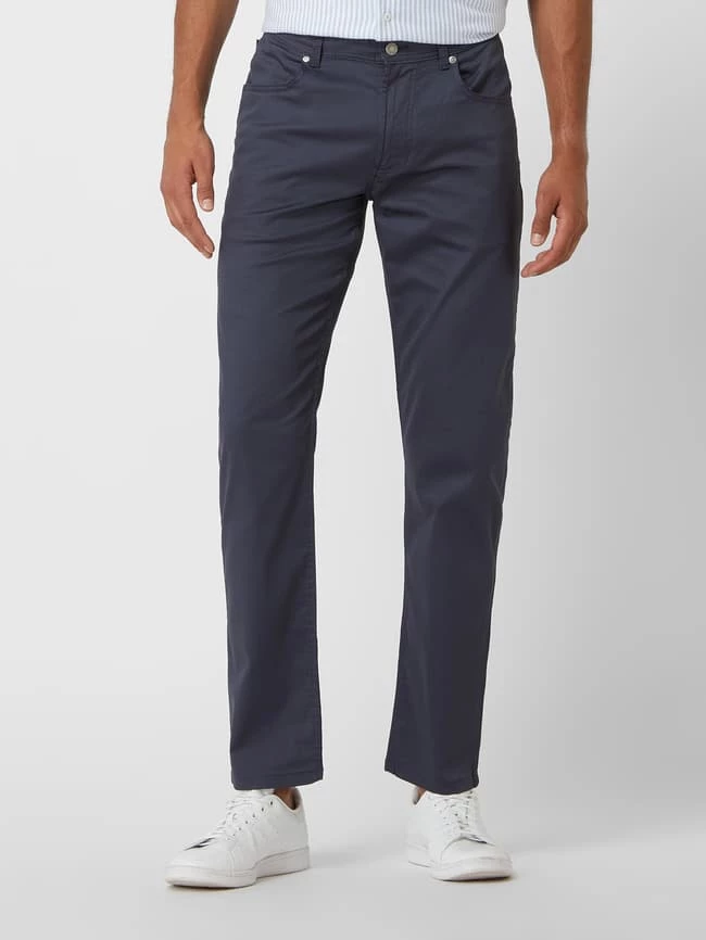 Christian Berg Men Regular Fit Hose Mit Stretch-Anteil - Marineblau 4 Christian Berg Men Regular Fit Hose Mit Stretch-Anteil - Marineblau – Bild 4