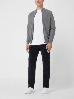 Pierre Cardin Tapered Fit Cordhose Mit Hohem Stretch-Anteil Modell 'Lyon' - 'Futureflex' - Marineblau