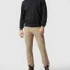 Christian Berg Men Hose Mit Stretch-Anteil In Gerader Passform - Sand