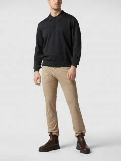 Christian Berg Men Hose Mit Stretch-Anteil In Gerader Passform - Sand