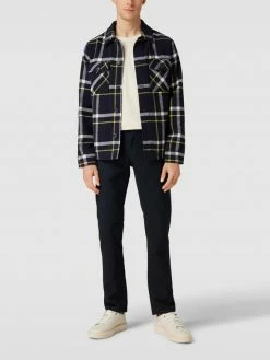 Christian Berg Men Hose Mit Label-Patch - Marineblau