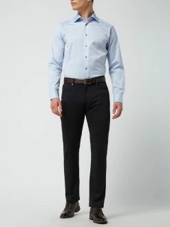 Christian Berg Men Hose In Schmaler Passform Mit Stretch-Anteil - Marineblau