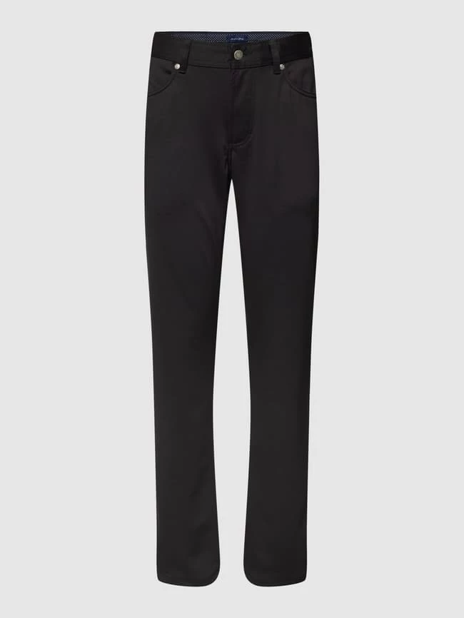 Christian Berg Men Bootcut Hose Mit Stretch-Anteil - Schwarz 2 Christian Berg Men Bootcut Hose Mit Stretch-Anteil - Schwarz – Bild 2