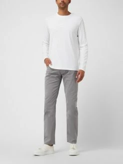 Pierre Cardin Fitted Hose Mit Stretch-Anteil Modell 'Lyon' - Hellgrau