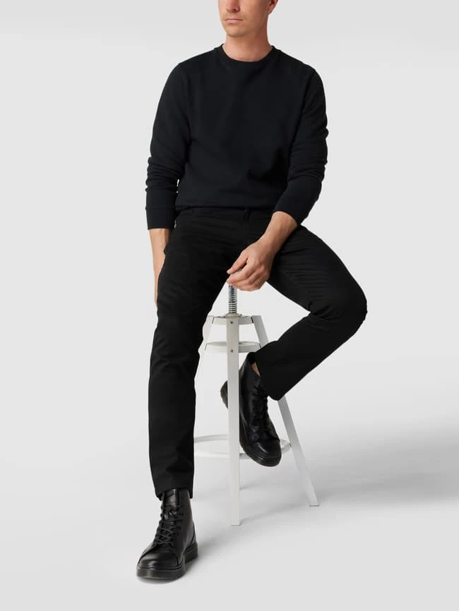 Christian Berg Men Hose Mit Stretch-Anteil In Gerader Passform - Schwarz 1 Christian Berg Men Hose Mit Stretch-Anteil In Gerader Passform - Schwarz