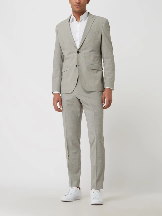 S.Oliver BLACK LABEL Anzughose Mit Schurwoll-Anteil - Beige 1 S.Oliver BLACK LABEL Anzughose Mit Schurwoll-Anteil - Beige