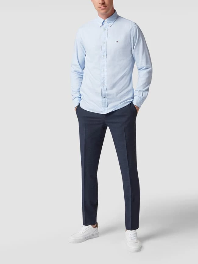 Tommy Hilfiger Anzughose Mit Karomuster - Marineblau 1 Tommy Hilfiger Anzughose Mit Karomuster - Marineblau