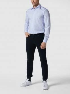 Christian Berg Men Hose Mit Stretch-Anteil In Gerader Passform - Marineblau