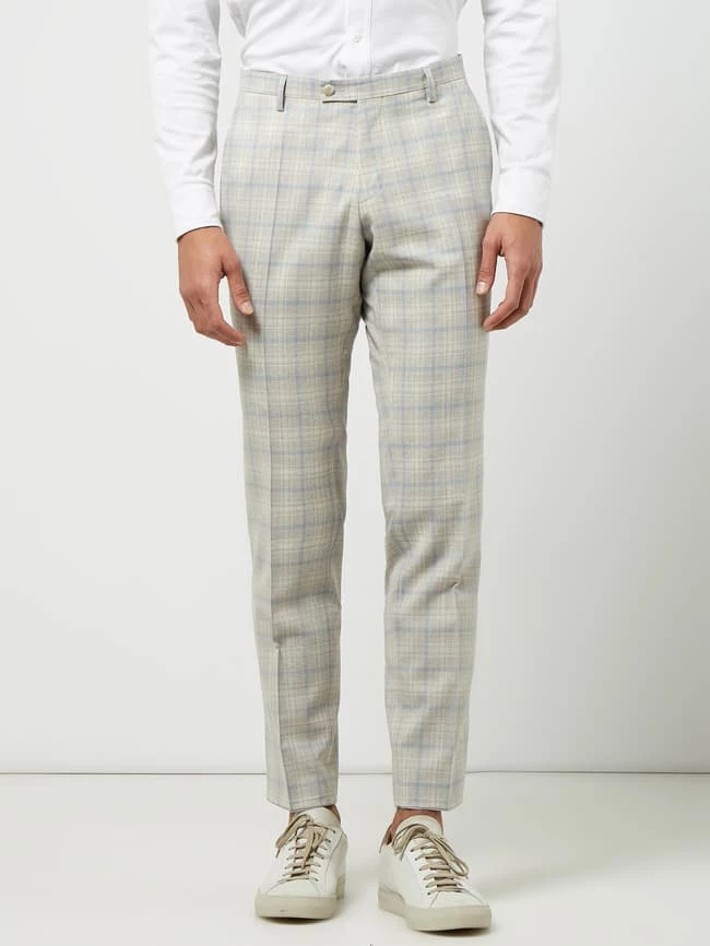 CG - Club Of Gents Slim Fit Anzughose Aus Schurwolle - ‘Savile Row’ - Hellgrau 4 CG - Club Of Gents Slim Fit Anzughose Aus Schurwolle - ‘Savile Row’ - Hellgrau – Bild 4