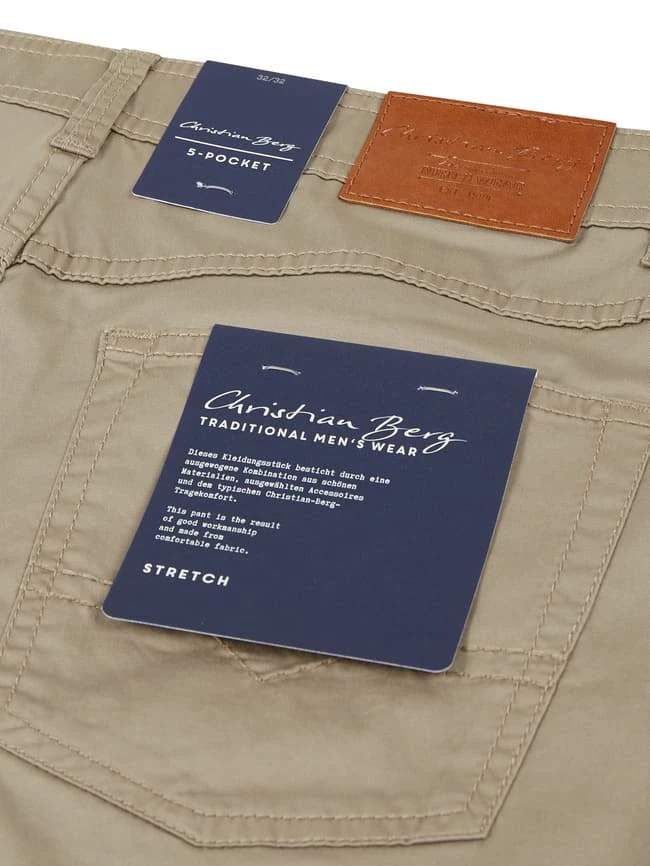 Christian Berg Men Regular Fit Hose Mit Stretch-Anteil - Hellbraun 5 Christian Berg Men Regular Fit Hose Mit Stretch-Anteil - Hellbraun – Bild 5