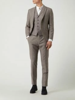 Wilvorst Anzughose Aus Wollmischung - Rot Meliert