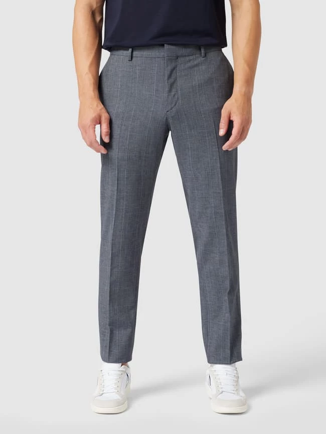 Tommy Hilfiger Slim Fit Anzughose Mit Woll- Und Viskose-Anteil - Marineblau 4 Tommy Hilfiger Slim Fit Anzughose Mit Woll- Und Viskose-Anteil - Marineblau – Bild 4