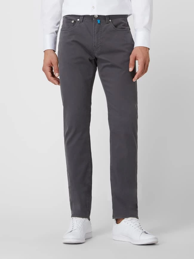 Pierre Cardin Tapered Fit Hose Mit Stretch-Anteil Modell 'Lyon' - 'Futureflex' - Anthrazit 4 Pierre Cardin Tapered Fit Hose Mit Stretch-Anteil Modell 'Lyon' - 'Futureflex' - Anthrazit – Bild 4