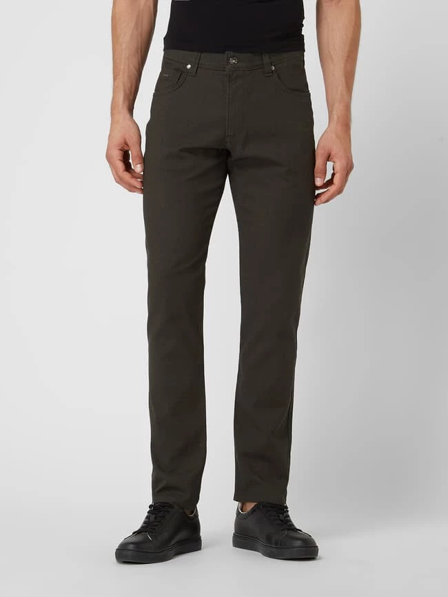 Bugatti Regular Fit Hose Mit Stretch-Anteil Modell 'Cordoba' - Olivgrün 4 Bugatti Regular Fit Hose Mit Stretch-Anteil Modell 'Cordoba' - Olivgrün – Bild 4