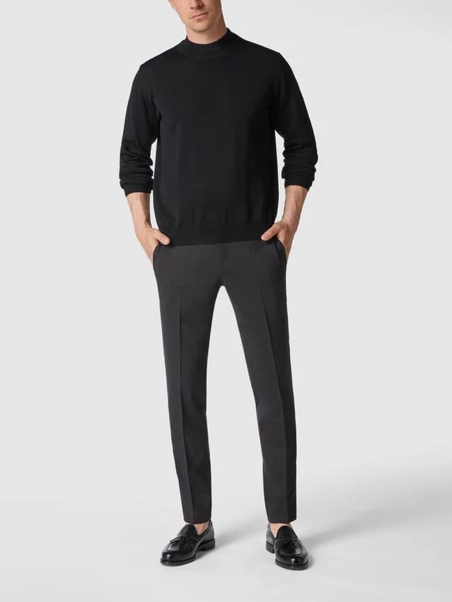 Hiltl Slim Fit Stoffhose Mit Stretch-Anteil Modell 'Tribet' - Anthrazit 1 Hiltl Slim Fit Stoffhose Mit Stretch-Anteil Modell 'Tribet' - Anthrazit
