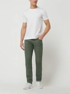 Bugatti Slim Fit Hose Mit Stretch-Anteil Modell 'Savio' - Olivgrün