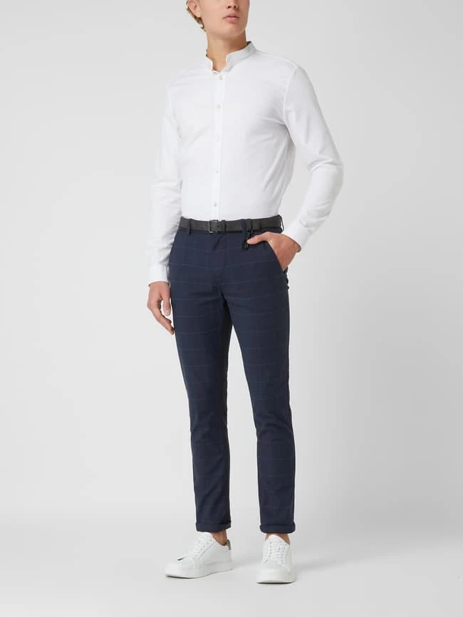 Tom Tailor Denim Straight Fit Chino Mit Stretch-Anteil - Dunkelblau 1 Tom Tailor Denim Straight Fit Chino Mit Stretch-Anteil - Dunkelblau