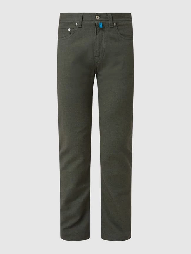 Pierre Cardin Tapered Fit Hose Mit Hohem Stretch-Anteil Modell 'Lyon' - 'Futureflex' - Grün 2 Pierre Cardin Tapered Fit Hose Mit Hohem Stretch-Anteil Modell 'Lyon' - 'Futureflex' - Grün – Bild 2