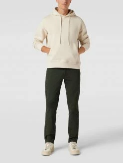 Brax Hose Mit Label-Patch Modell 'Cadiz' - Olivgrün