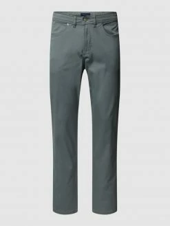 Christian Berg Men Slim Fit Hose Mit Stretch-Anteil - Grün