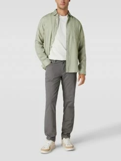 Brax Hose Mit Label-Patch Modell 'Cadiz' - Mittelgrau