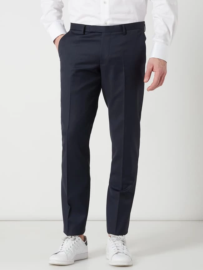 Cinque Slim Fit Anzughose Aus Schurwolle Modell 'Cimelotti-H' - Marineblau 4 Cinque Slim Fit Anzughose Aus Schurwolle Modell 'Cimelotti-H' - Marineblau – Bild 4