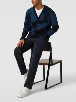 Brax Hose Mit Label-Patch Modell 'Cadiz' - Marineblau