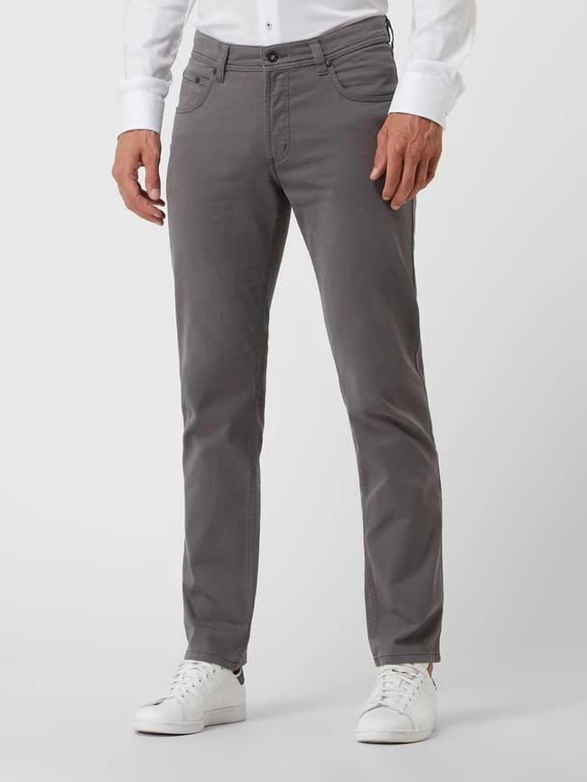Bugatti Regular Fit Hose Mit Stretch-Anteil - Mittelgrau 4 Bugatti Regular Fit Hose Mit Stretch-Anteil - Mittelgrau – Bild 4