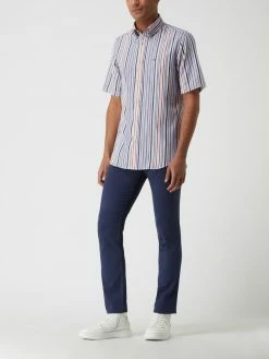 Bugatti Regular Fit Hose Mit Stretch-Anteil - Dunkelblau