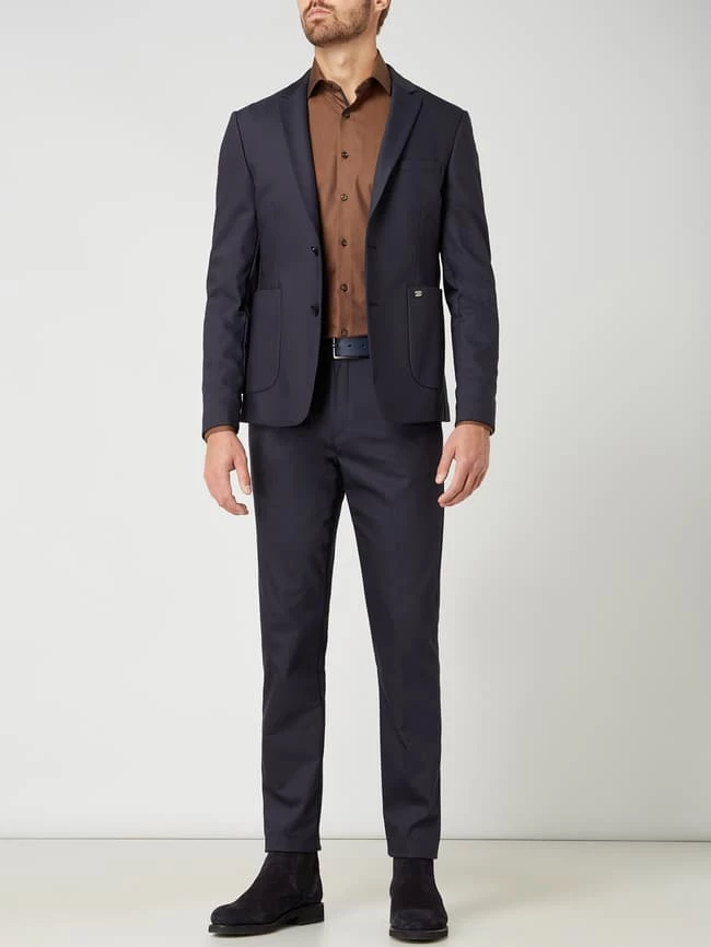 MOS MOSH Anzughose Mit Recyceltem Polyamid Modell 'Russell' - Marineblau 1 MOS MOSH Anzughose Mit Recyceltem Polyamid Modell 'Russell' - Marineblau