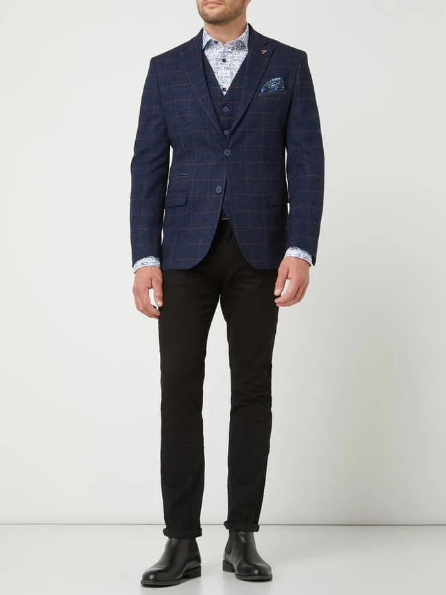 Bugatti Chino Mit Stretch-Anteil Modell '3020' - Schwarz 1 Bugatti Chino Mit Stretch-Anteil Modell '3020' - Schwarz