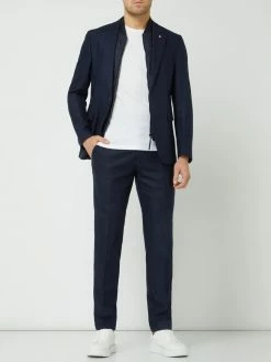 Tommy Hilfiger Slim Fit Anzughose Aus Wollmischung - Marineblau