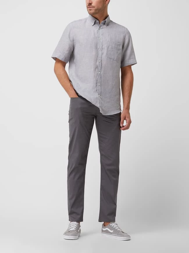 Christian Berg Men Regular Fit Hose Mit Stretch-Anteil - Dunkelgrau 1 Christian Berg Men Regular Fit Hose Mit Stretch-Anteil - Dunkelgrau