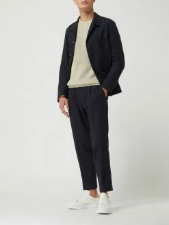 CG - Club Of Gents Oversized Bundfaltenhose Aus Schurwolle Modell 'Oscar' - Marineblau