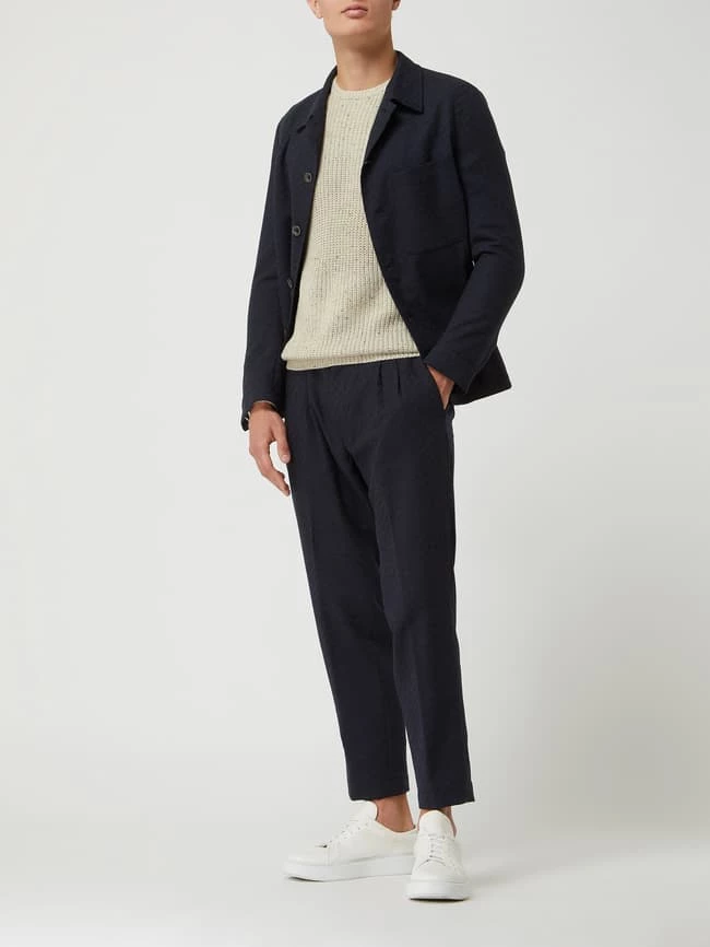 CG - Club Of Gents Oversized Bundfaltenhose Aus Schurwolle Modell 'Oscar' - Marineblau 1 CG - Club Of Gents Oversized Bundfaltenhose Aus Schurwolle Modell 'Oscar' - Marineblau