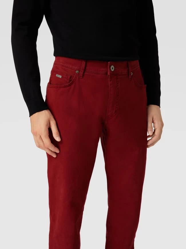 Brax Straight Fit Chino Mit Label-Detail Modell 'Cadiz' - Rot 3 Brax Straight Fit Chino Mit Label-Detail Modell 'Cadiz' - Rot – Bild 3