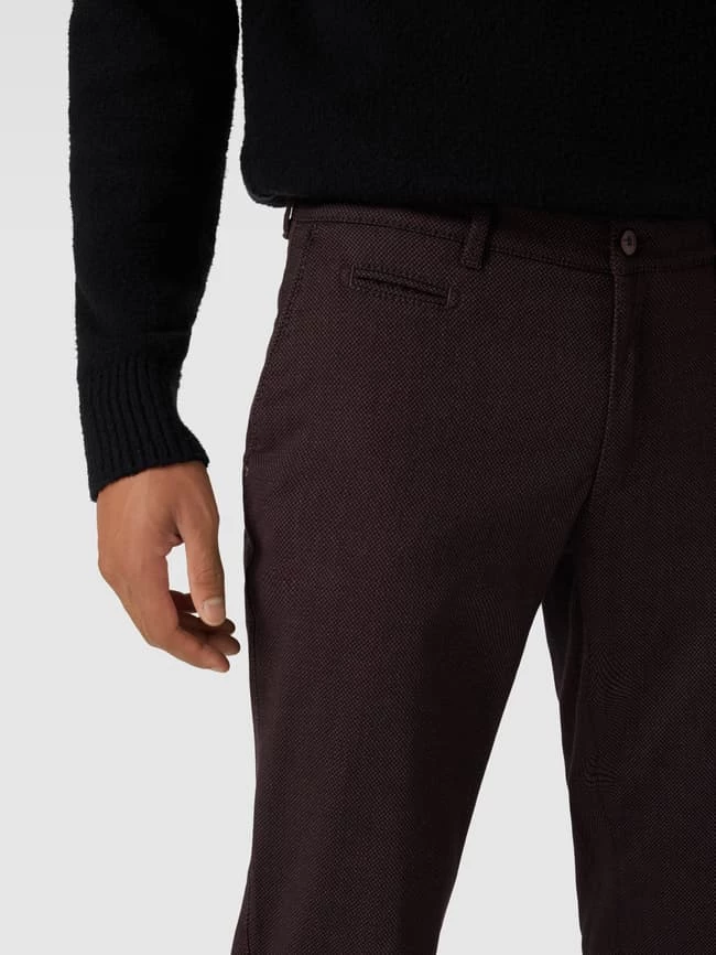 Brax Regular Fit Hose Mit Strukturmuster Modell 'Fabio' - Dunkelrot 3 Brax Regular Fit Hose Mit Strukturmuster Modell 'Fabio' - Dunkelrot – Bild 3